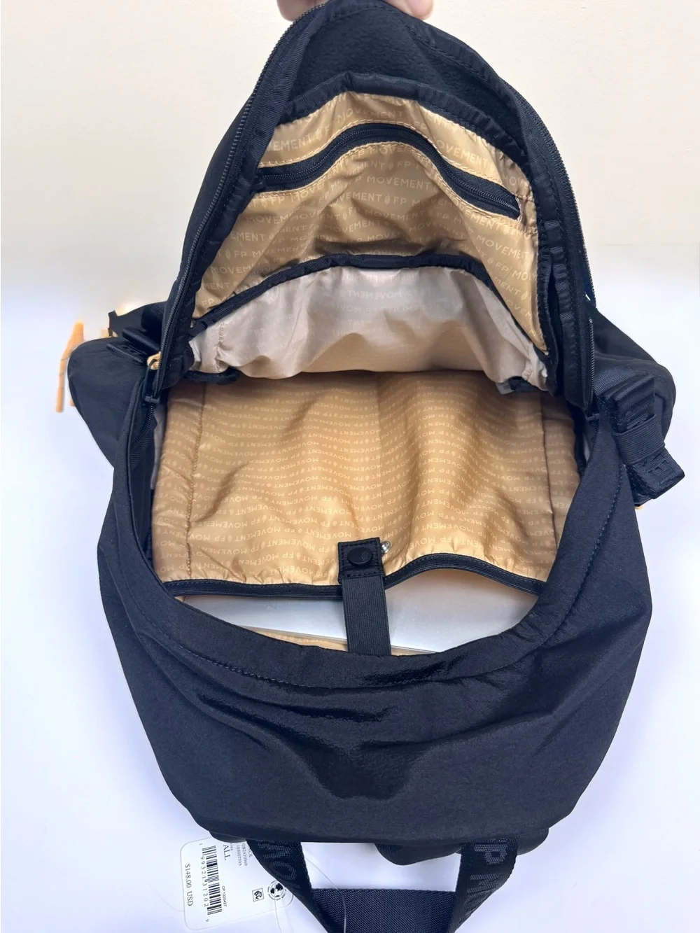 Free People Movement Never Lost Backpack Black Utility Hiking Bag